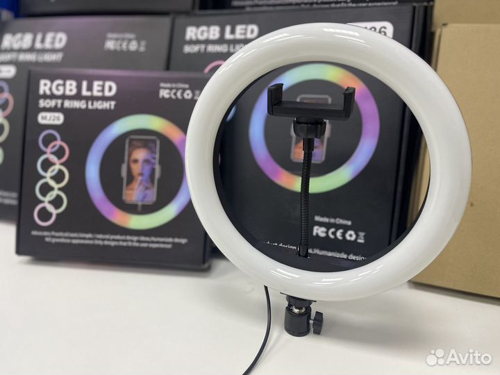 Кольцевая Лампа Rgb Led Mj26 Красный Зеленый Синий