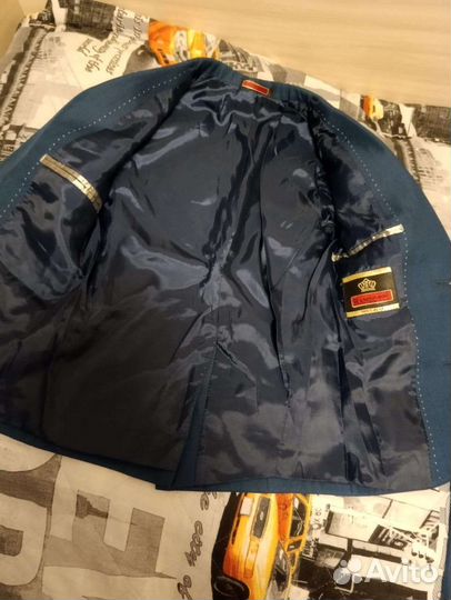 Школьный костюм для мальчика синий 128