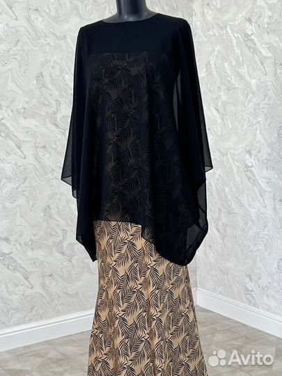 Шелковое платье и накидка