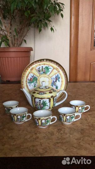 Чайный сервиз, фарфор, Китай времён СССР