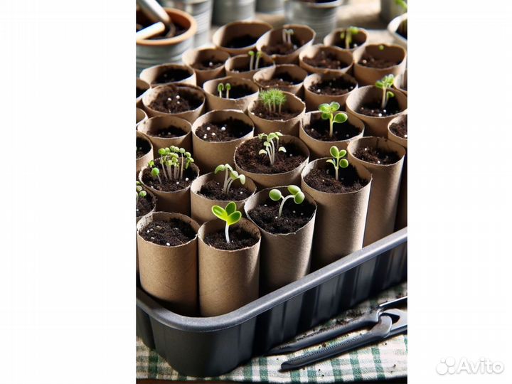 Горшочки для рассады бумажные