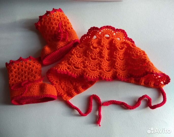 Пинетки и чепчик