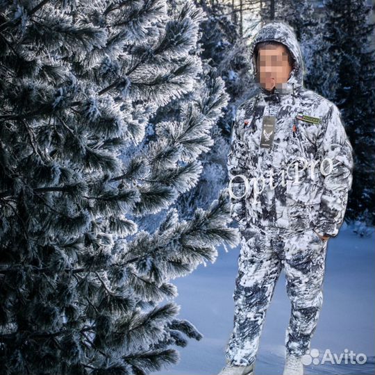 Костюм рыбака зимний лес