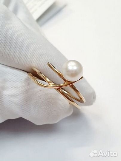 Золотое кольцо с камнем 17,5р