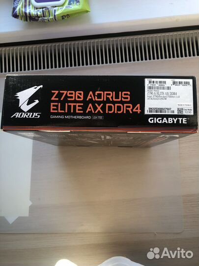 Gigabyte Z790 aorus elite AX DDR4 Гарантия