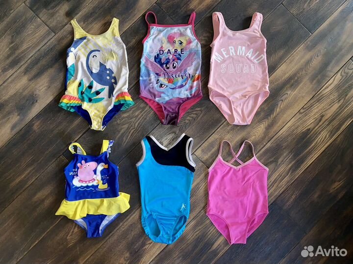 Слитные купальники 6 шт