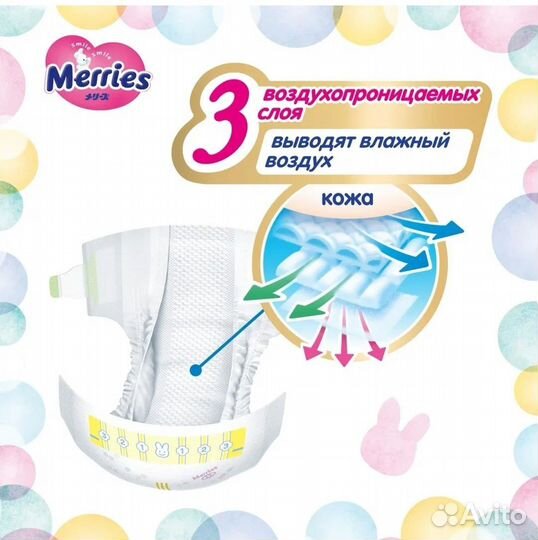 Подгузники и трусики Merries