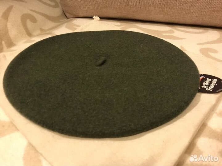 Берет Le Beret Francais новый зеленый Франция