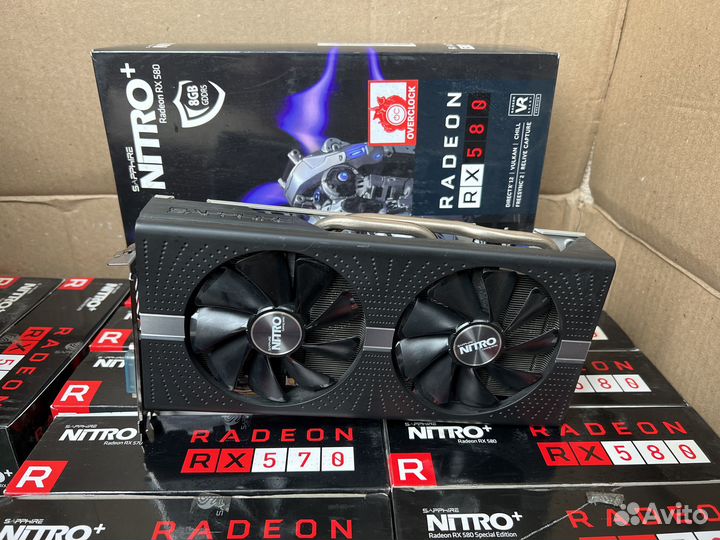 Продаю rx 580 8gb sapphire nitro+ 40 штук в наличи