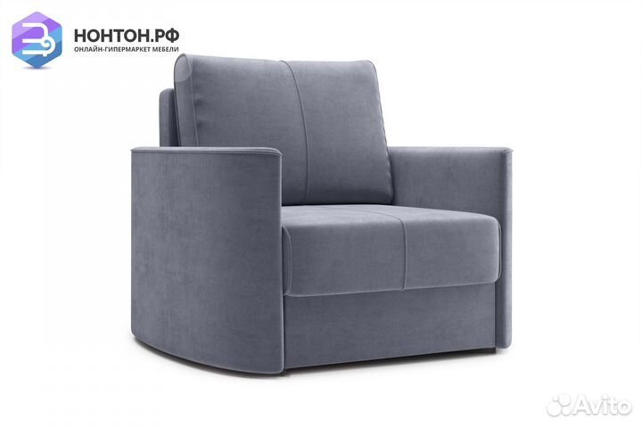 Кресло еврокнижка Колибри темно-серое