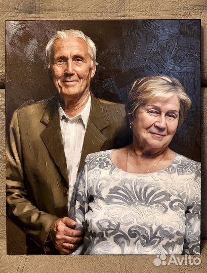 Портрет на холсте в стиле масло