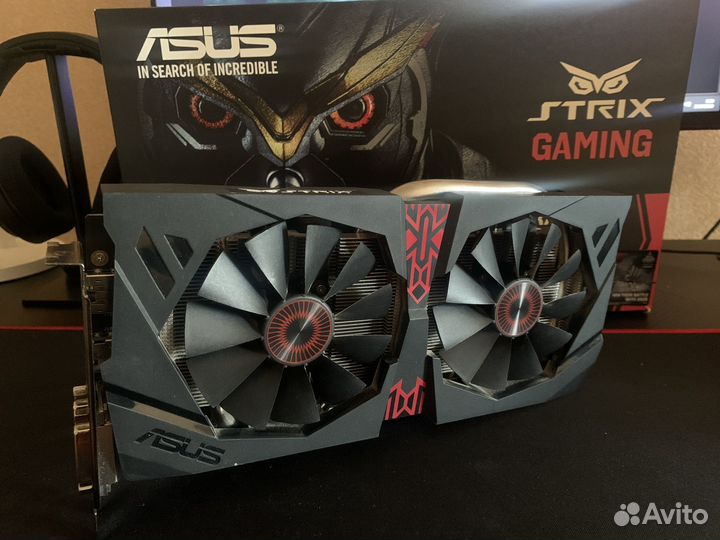 Видеокарта Asus Strix Radeon R9 380 2gb