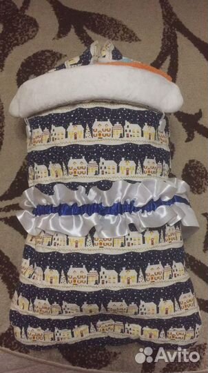 Конверт на выписку для мальчика зимний