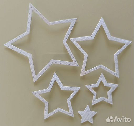 Звёзды. Набор вырубки. Скрапбукинг. Высечки