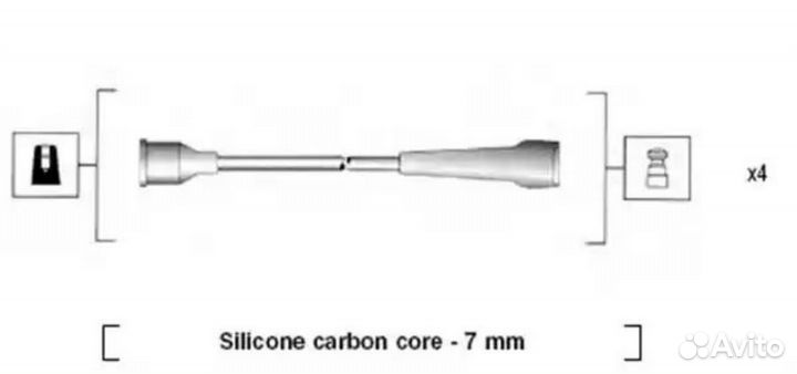 Magneti marelli 941145430740 Провода высоковольтны
