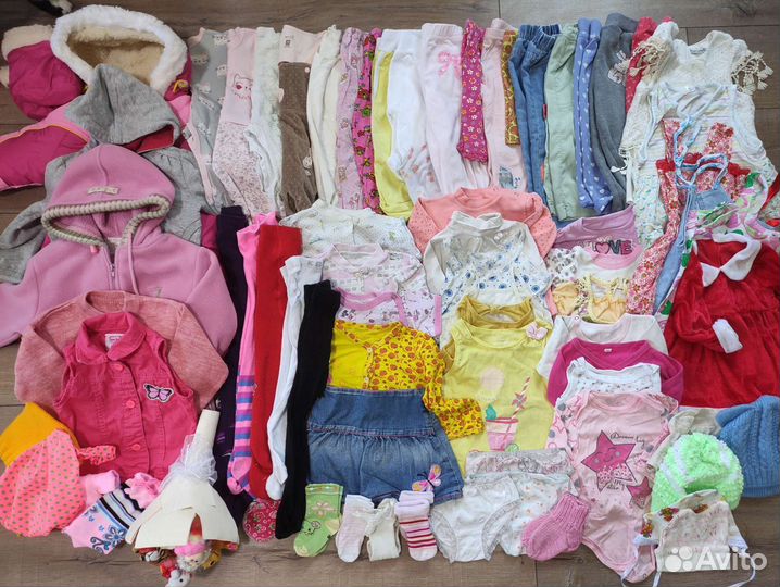 Пакет одежды для девочки с рождения