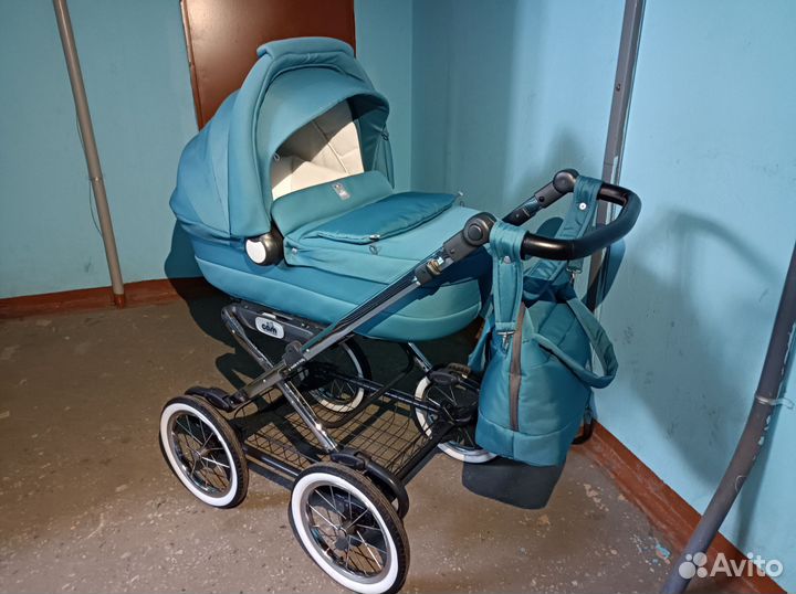 Коляска люлька 1 в 1 складная большие колеса