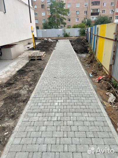 Укладка брусчатки