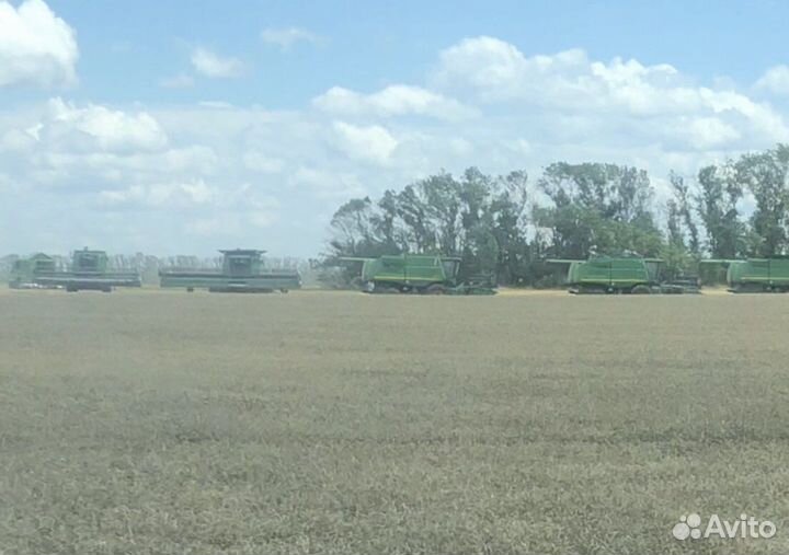 Уборка урожая комбайнами john deere