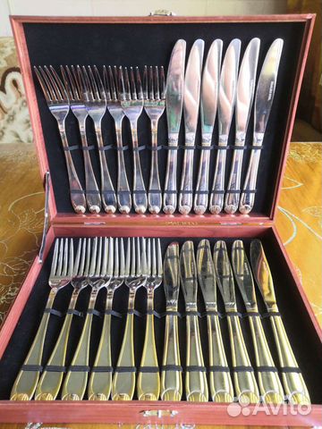 Набор столовых приборов ложки вилки