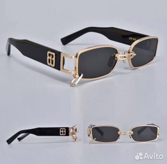 Очки с пирсингом, женские, с сережкой