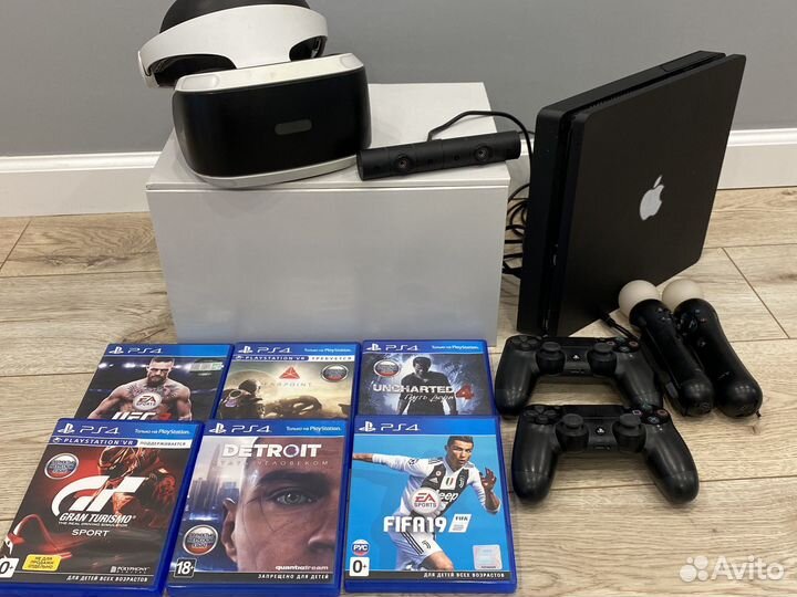 Sony PS4 pro 500Gb+ VR шлем