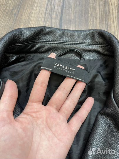Кожаная куртка косуха zara