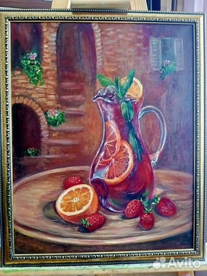 Картина маслом на холсте натюрморт