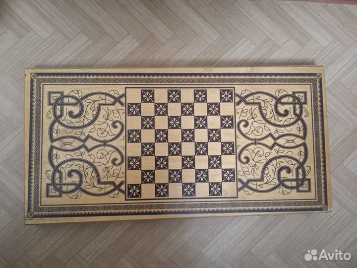 Деревянные нарды 60 х 60 х 4 см