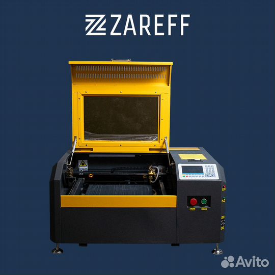 Лазерный станок Zareff Ruida 400х400мм 40x40 50W