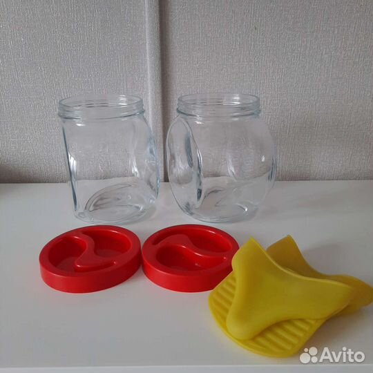 Банки для хранения 4шт /прихватки