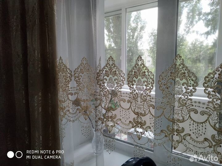 Тюль кремовый турецкий