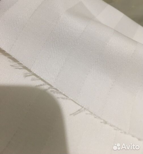 Простынь на резинке из страйп сатина хлопок 100