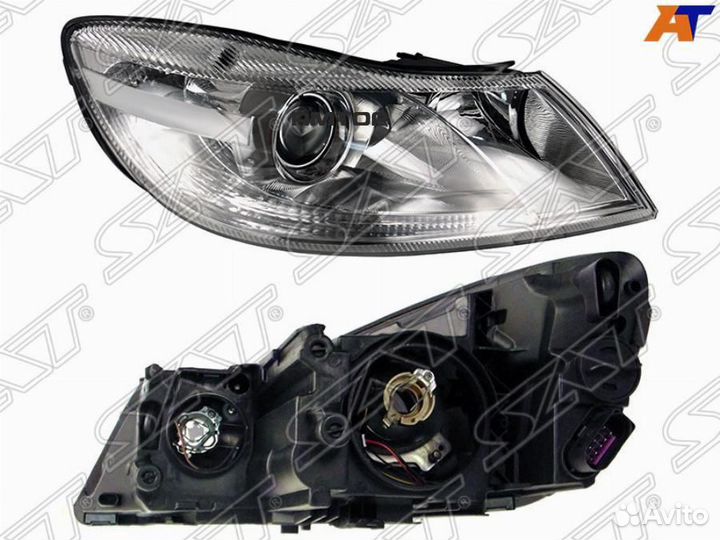 SAT ST-665-1118R Фара skoda octavia 08-13 RH с эле