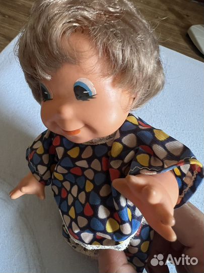 Кукла винтаж. Редкая. Глазастик. ГДР