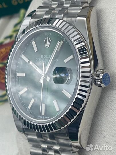 Часы Rolex datejust green механические