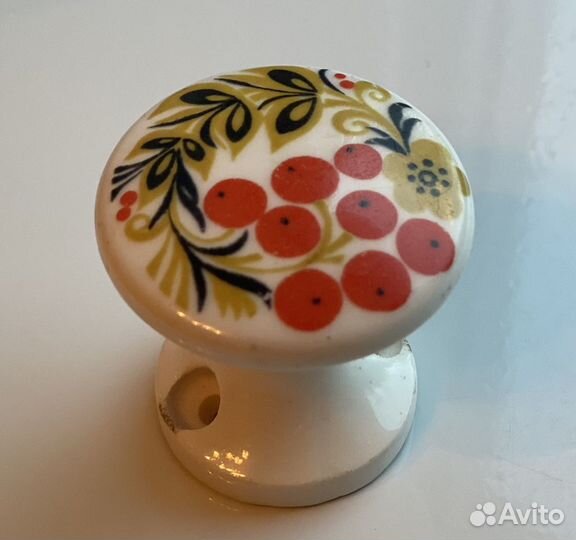 Советская дверная керамическая ручка, винтаж, СССР