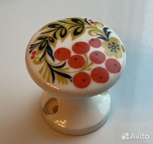 Советская дверная керамическая ручка, винтаж, СССР