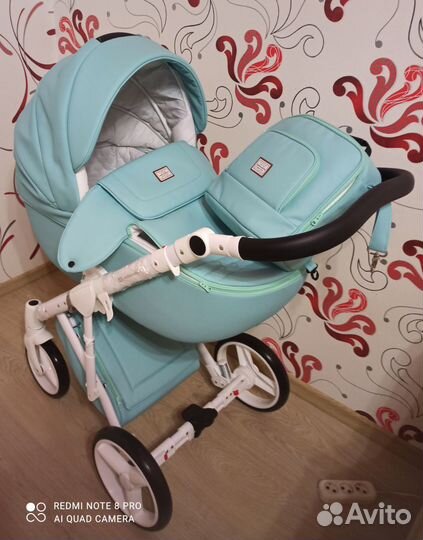 Коляска 2 в 1 adamex экокожа