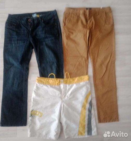 Джемпер мужской, рубашка и шорты и другое