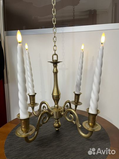 Подсвечник латунь