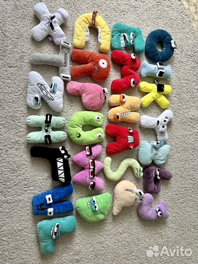 Алфавит лор мягкие игрушки