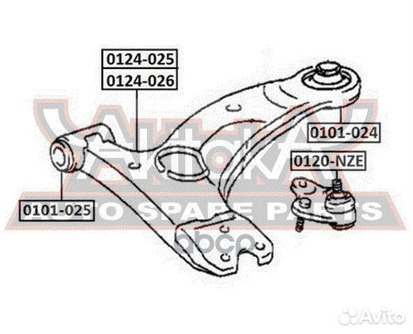 Сайлентблок рычага подвески задний перед