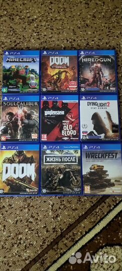 Диски игры на ps4