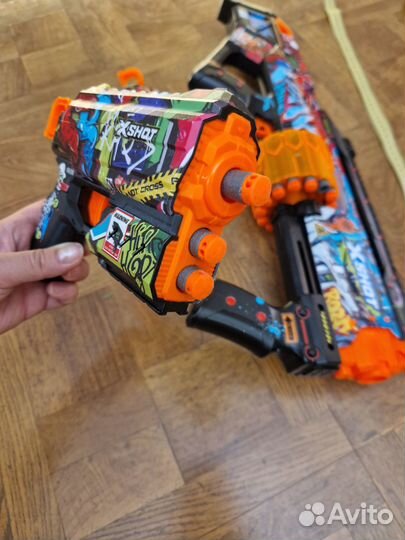 Детский автомат бластер с мягкими пулями бу