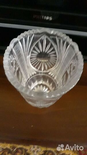 Хрустальная ваза Олимпиада 80