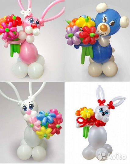 Букеты цветов из воздушных шаров