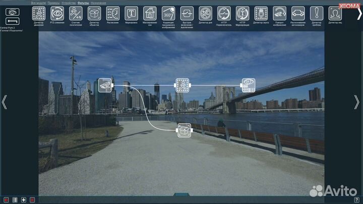 Программа для видеонаблюдения Xeoma Standard 64к