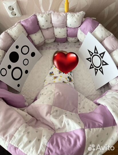 Кроватка трансформер с маятником