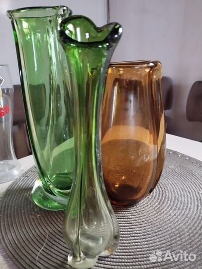 Ваза цветное стекло (СССР)